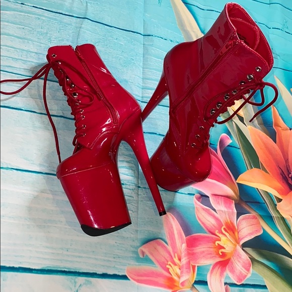 Pleaser Shoes - Pleaser Flamingo Platform Ankle Boots